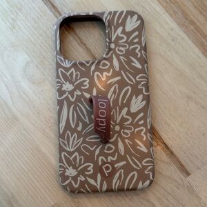 iPhone 13 Pro Loopy Case Tan Floral